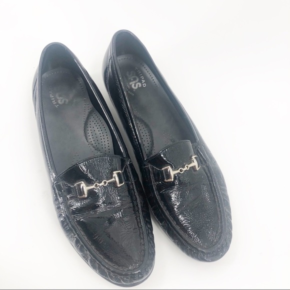 ✅ SAS 11.5 Black Patent Leather Horse Bit Loafer - Picture 4 of 4